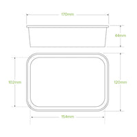 BioPak 500ml Kraft BioBoard Takeaway Base BB-LB-500-N x 300 Takeaways