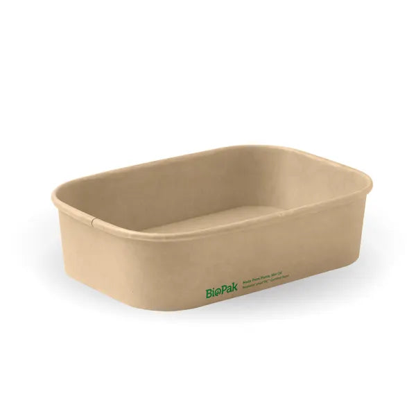 BioPak 500ml Kraft BioBoard Takeaway Base BB-LB-500-N x 300 Takeaways