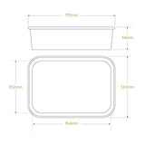 BioPak 500ml White BioBoard Takeaway Base BB-LB-500-W x 300 Takeaways