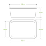 BioPak 750ml Kraft BioBoard Takeaway Base BB-LB-750-N Box of 300 Takeaway Containers