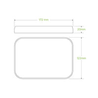 BioPak 500-1,000ml Kraft Paper BioBoard Takeaway Lid BB-LBL-PAPER-N x 300 Lids
