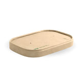 BioPak 500-1,000ml Kraft Paper BioBoard Takeaway Lid BB-LBL-PAPER-N x 300 Lids