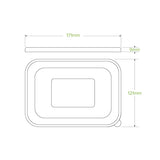 BioPak 500-1,000ml CPLA BioBoard Takeaway Lid BB-LBL-CPLA Box of 300 Lids