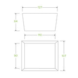 Biopak Small BioBoard Lunch Box BB-LBS-1 x 200 Lunch Box