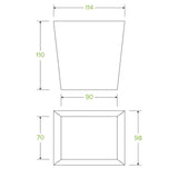 Biopak 960ml / 32oz BioBoard Noodle Box BB-NB-32 x 500 Noodle Box