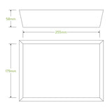 Biopak Bioboard White Tray #5  Box of 100 Trays BB-TRAY5-W