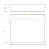 Bioboard Brown Kraft Tray #4- 228 x 152 x 45mm BB-TRAY4 x 250 Trays