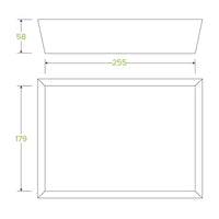 Biopak Bioboard Brown Kraft Tray #5- BB-TRAY5 Box 100 Trays