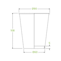 Single Wall Leaf Cups BioCups BC-12 x 1,000 Cups