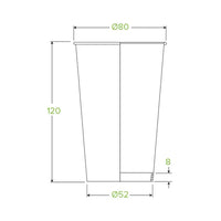 Single Wall Cups BioCups BC-12(80)-ART SERIES x 1,000 Cups