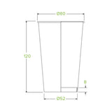 Single Wall Cups BioCups BC-12(80)-ART SERIES x 1,000 Cups