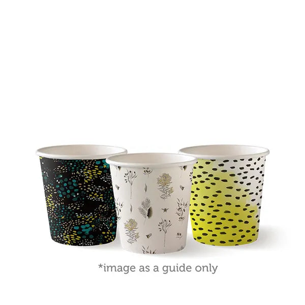 BioPak 120ml Art Series Single Wall BioCup BC-4-ART SERIES x 2,000Cups