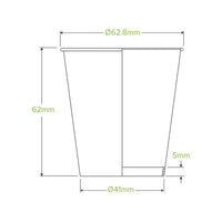 Biopak BioCup-BC-4W White x 2000 Cups