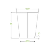 BioPak 280ml Art Series Single Wall BioCup BC-8 (90)-ART SERIES x 1,000 Cups