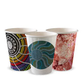 Biopak 255ml Indigenous Art Series Double Wall BioCup BC-8DW-CCAB x 1,000 Cups