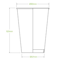 Biopak 420ml Paper BioCup-Box 1000 Cups BCC-14-G