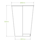 Biopak 420ml Paper BioCup-Box 1000 Cups BCC-14-G