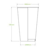 Biopak 500ml Paper Disposable Cup BioCup-BCC-16-G Box of 1000 Cups
