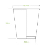 Biopak White 200ml Paper BioCup BCC-6-73-W Box of 1000 cups