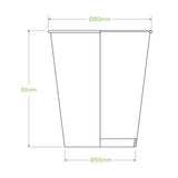 Biopak Green Drinking Cold Cup 280ml Paper  BioCup-BCC-8-G x 1000 Cups