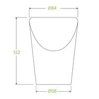BioPak Kraft Brown Small Paper Chip BioCup-BCH-12 Box of 1,000 Cups
