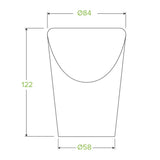 BioPak Kraft Brown Small Paper Chip BioCup-BCH-12 Box of 1,000 Cups