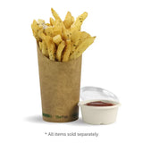 BioPak Medium 16oz/473ml Paper Chip BioCup BCH-16 Box of 1,000 Chip Cups BCH-16