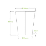 Single Wall Cups Brown Green BioCups BCK-8-GS-90-V2  Box of 1,000 Cups