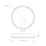 Biopak Hot Cup Lids White Box of 1000 Lids BCL-90C-PAPER-F