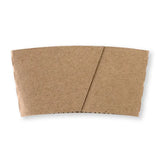 Biopak 12oz Paper Cup Sleeve Brown kraft BCS-12 Box of 1000 Sleeves