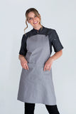 Bella Ash Grey 70 x 86cm Charcoal Straps Bib Apron AC-BELLA01