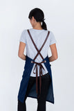 Bella Blue - Chocolate Straps Bib Apron 70 x 86cm AC-BELLA02-02