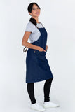 Bella Blue - Chocolate Straps Bib Apron 70 x 86cm AC-BELLA02-02