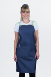 Bella Blue With Lime Straps Bib Apron 70 x 86cm AC-BELLA02-06
