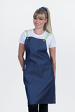 Bella Blue With Lime Straps Bib Apron 70 x 86cm AC-BELLA02-06