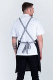 Bella Charcoal Grey - Ash Straps Bib Apron AC-BELLA04