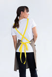 Bella Latte Brown - Lemon Bib Apron AC-BELLA03-05