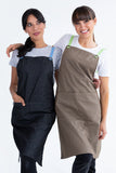Bella Latte Brown 70 x 86cm Lime Straps Bib Apron AC-BELLA03-06