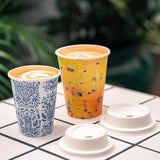 Single Wall Cups BioCups BC-12(80)-ART SERIES x 1,000 Cups