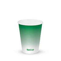 12 oz biocup green and white cold cups