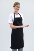 Chef Bib Black Apron With Pocket 70 x 86cm AC-10825P