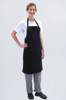 Chef Bib Black Apron With Pocket 70 x 86cm AC-10825P