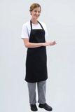 Chef Bib Black Apron With Pocket 70 x 86cm AC-10825P