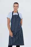 Chef Bib Black/Grey Woven Apron 70 x 86cm AC-10901-VER