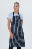 Chef Bib Black/Grey Woven Apron 70 x 86cm AC-10901-VER