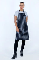 Chef Bib Black/Grey Woven Apron 70 x 86cm AC-10901-VER