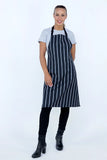 Chef Bib Black/Grey Woven Apron 70 x 86cm AC-10901-VER