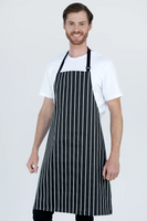 Chef Bib Black/White Apron Printed 70 x 86cm AC-ACMC200
