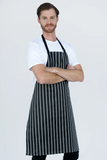 Chef Bib Black/White Apron Printed 70 x 86cm AC-ACMC200