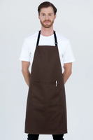 Chef Bib Brown Apron With Pocket 70 x 86cm AC-10822P